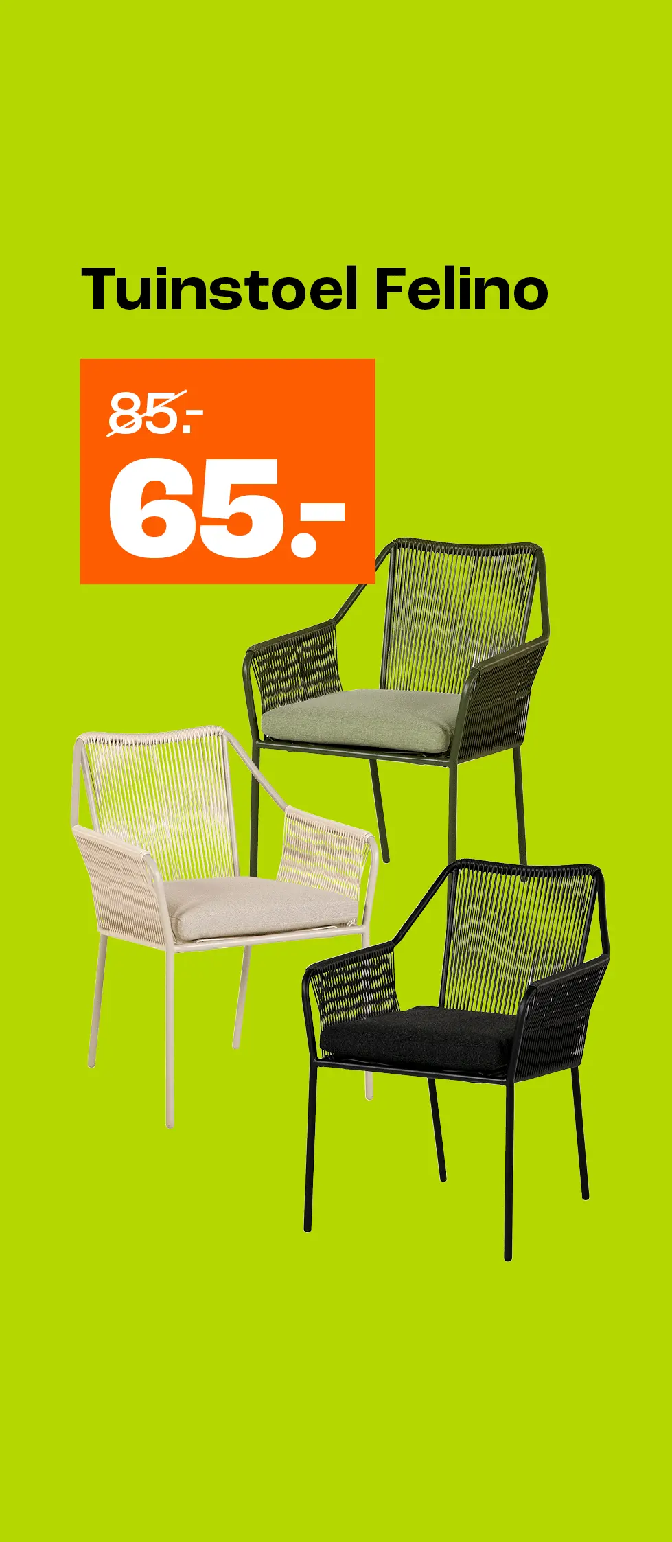 Product tile banner - Selectie tuinmeubelen in de actie - BE