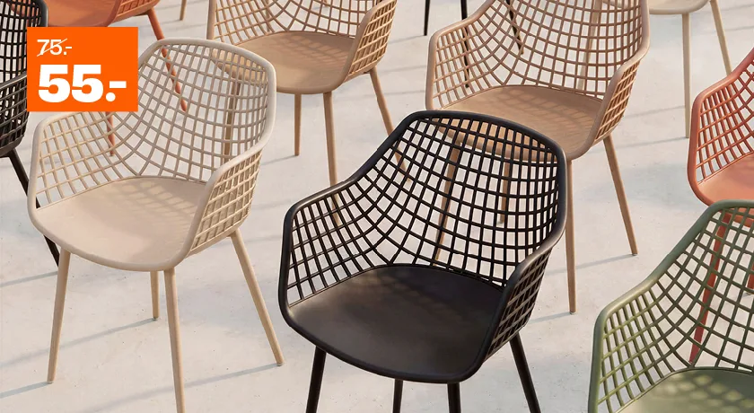 Kuipstoel Webbing van €75,- voor €55,-