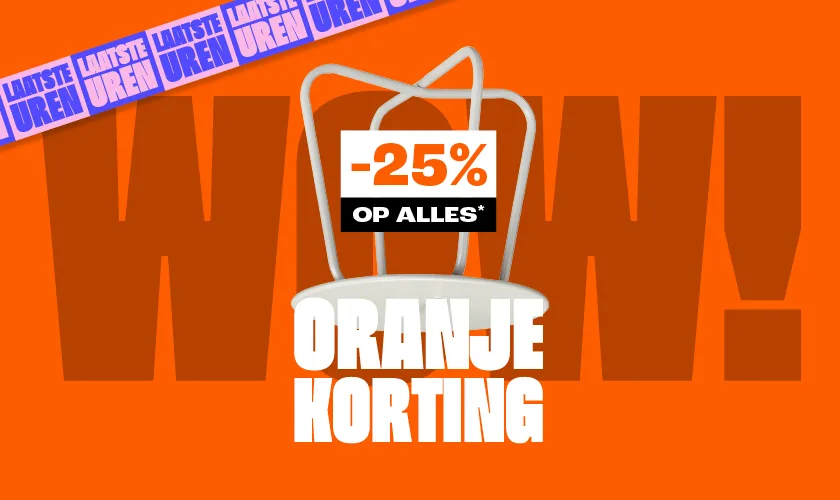 Laatste uren om gebruik te maken van de 25% korting op alles vanaf 2 stuks