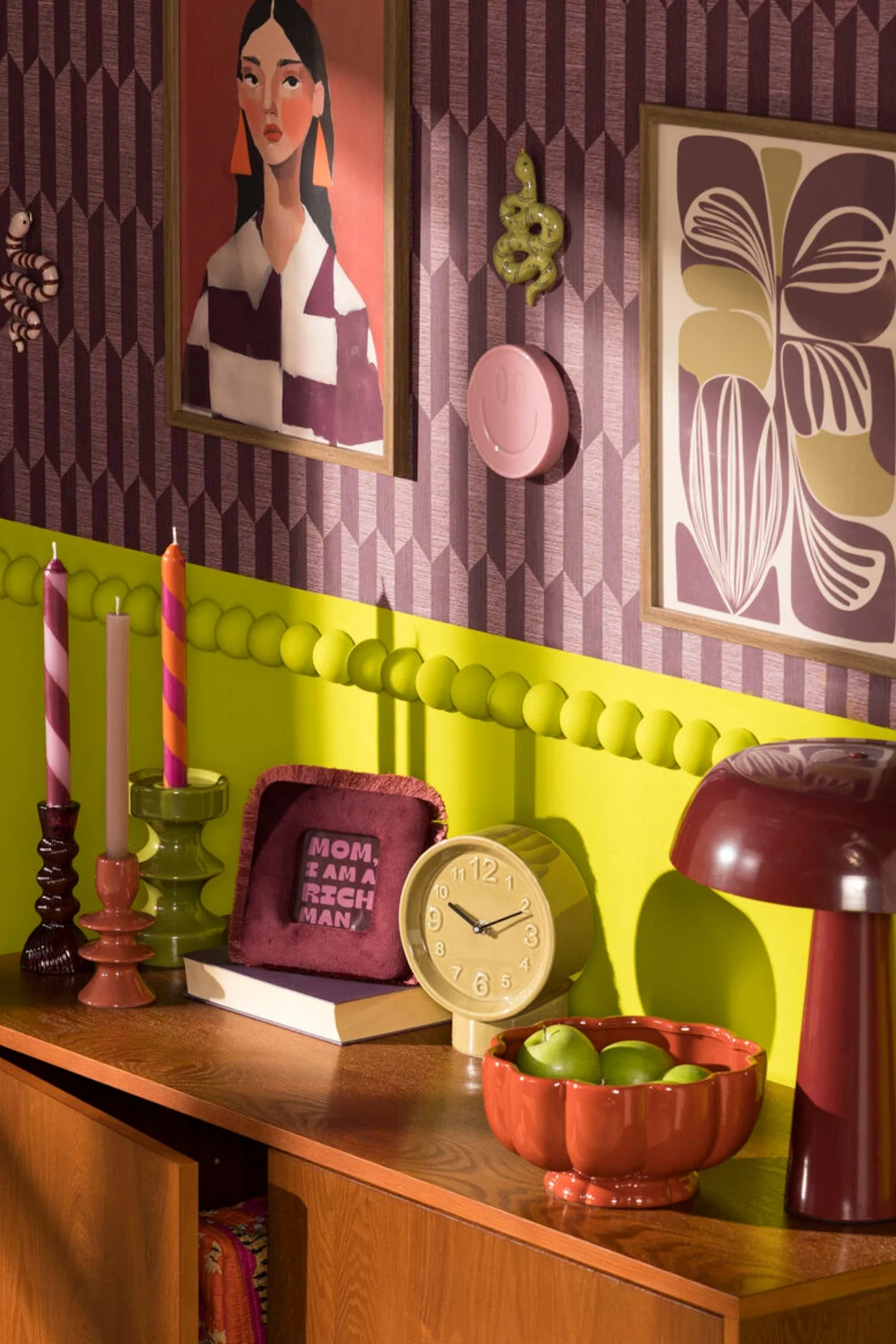 Kleurrijke decoratie mixen en matchen voor een eclectisch geheel
