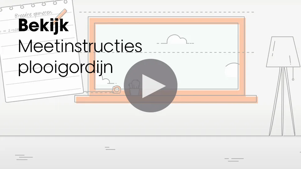 Video meetinstructies plooigordijn 