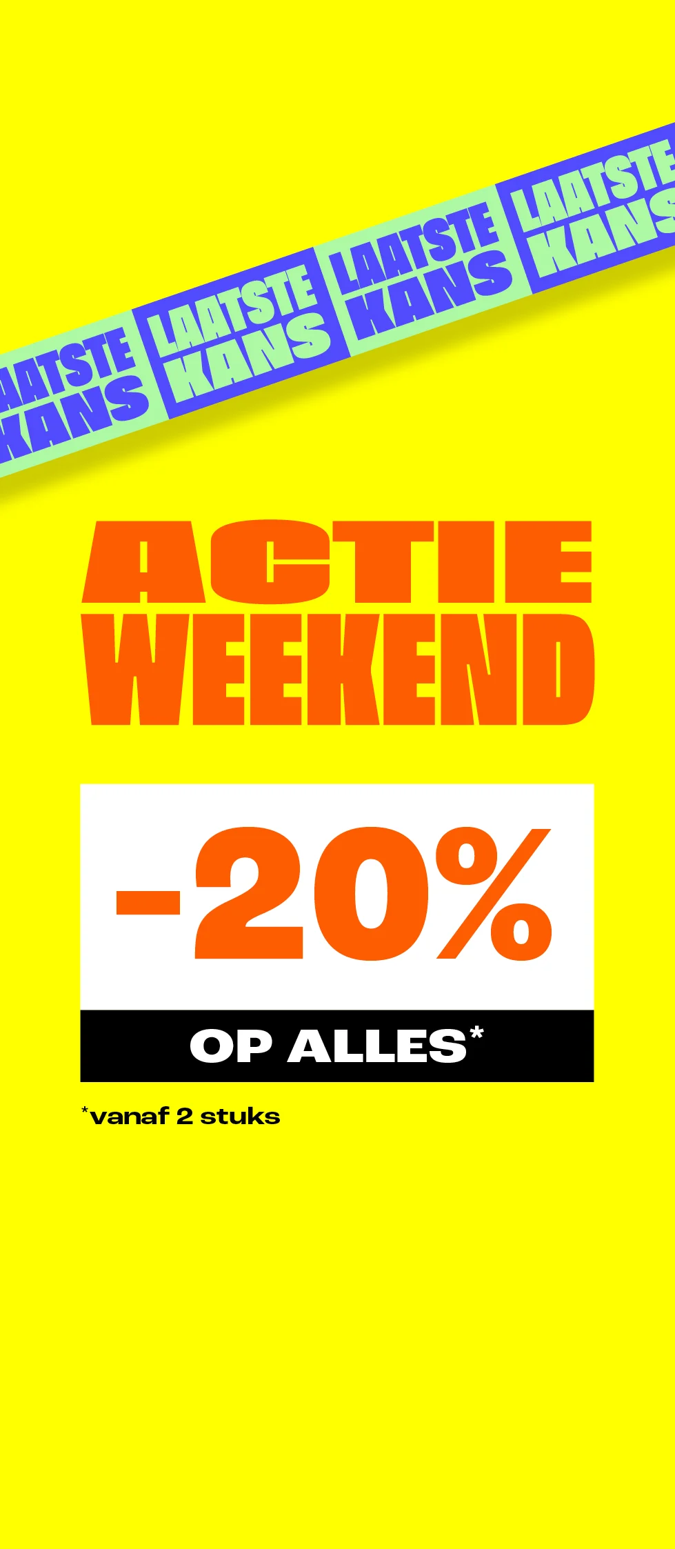product tile - 20% korting op alles vanaf 2 stuks - laatste kans - wk 18 - NL