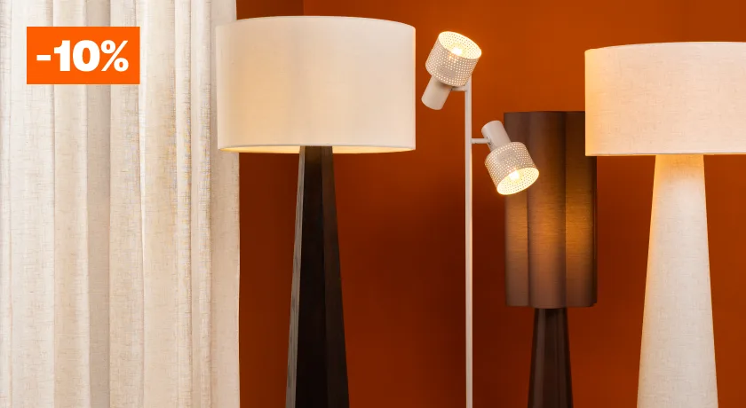 Alle vloerlampen 10% korting