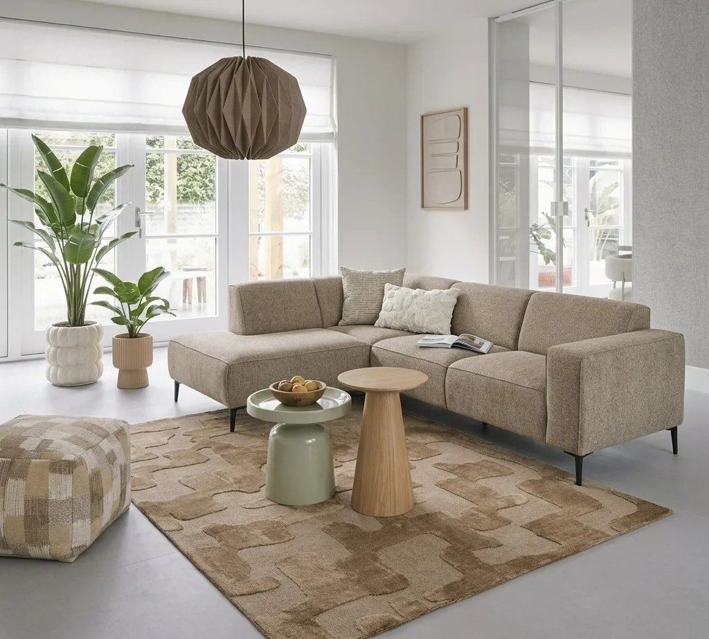 Scandinavische woonstijl met lichte tinten en natuurlijke materialen