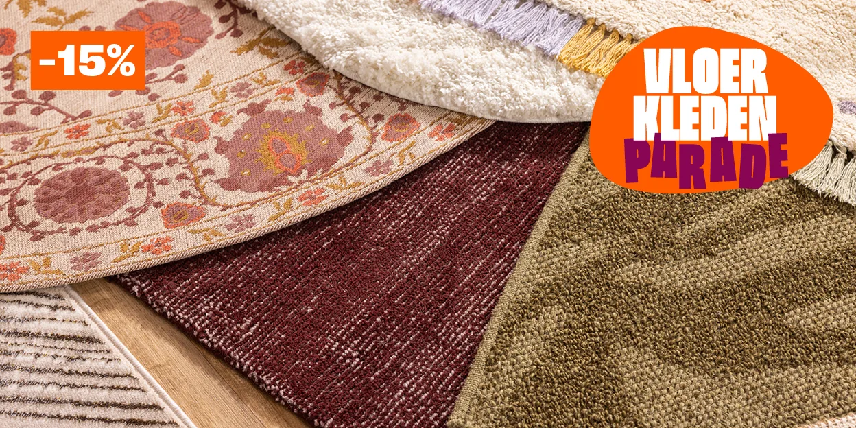15% korting op alle vloerkleden
