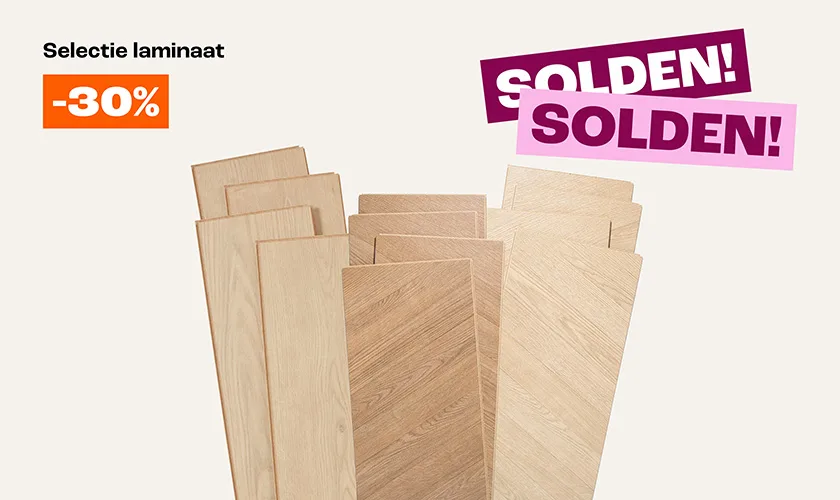 30% korting op een selectie laminaat