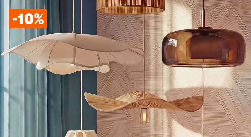 10% korting op alle hanglampen
