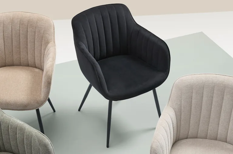 Zwarte eetkamerstoelen