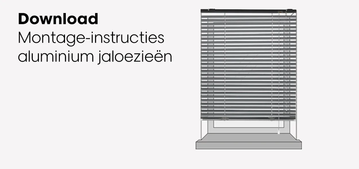 Download montage instructies aluminium jaloezieën