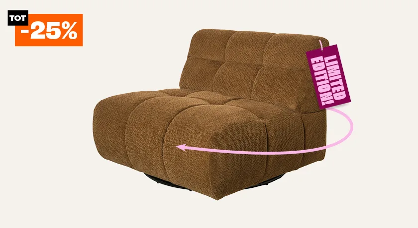 Tot 25% korting op bank Regalo