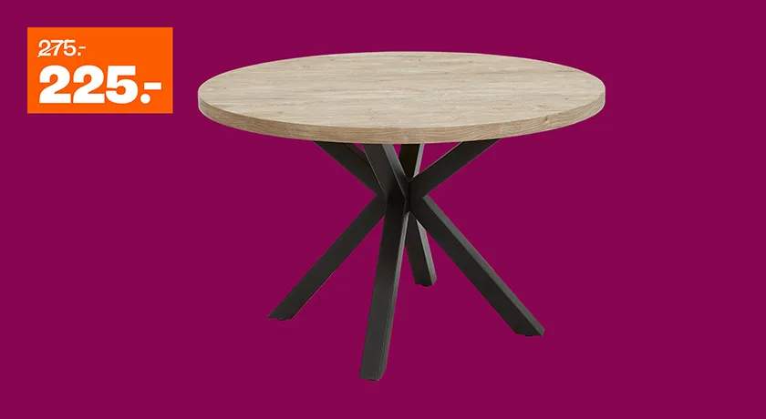 Eettafel Bressano van 275,- voor 225,-