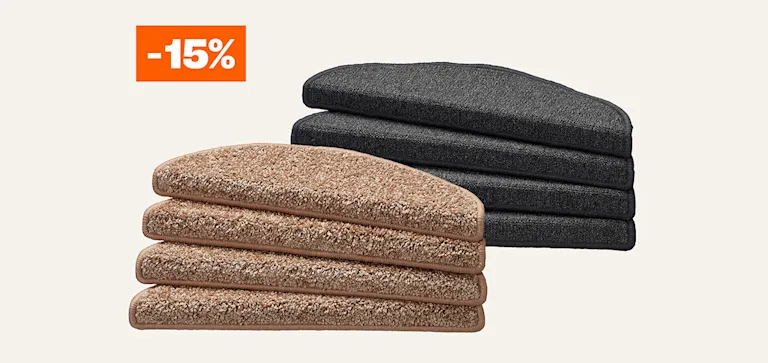 15% korting op alle trapmatten