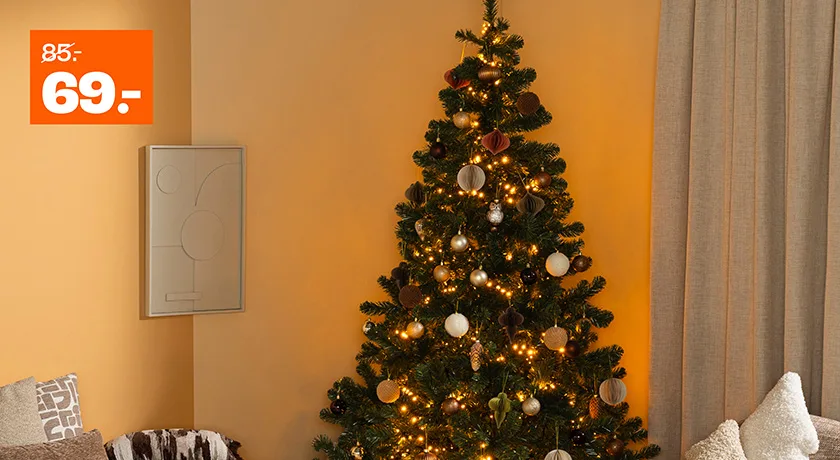 Kerstboom met LED verlichting van 85,- voor 69,-