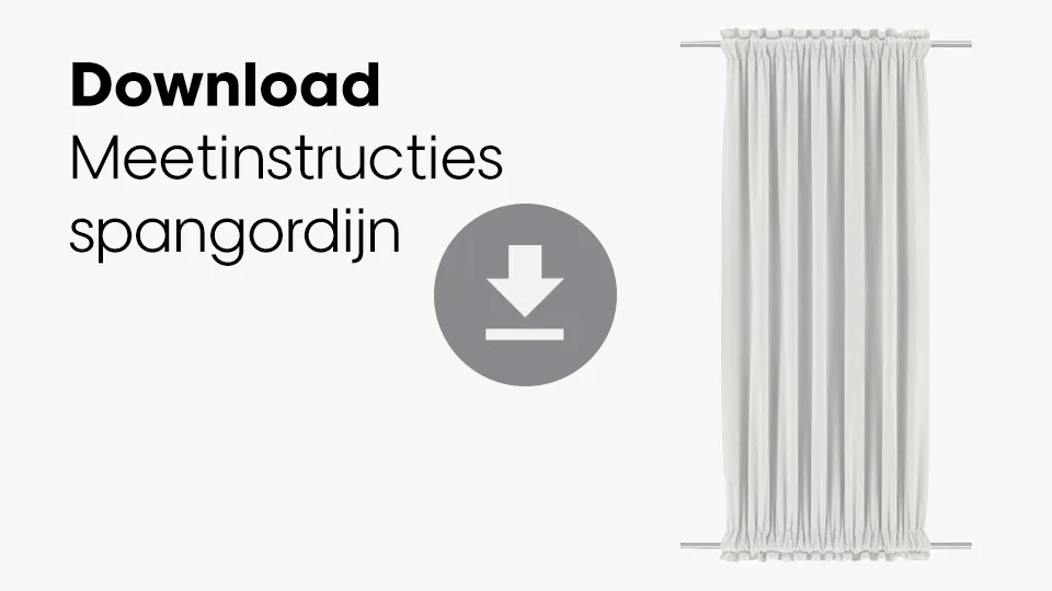 Download meetinstructies Spangordijn
