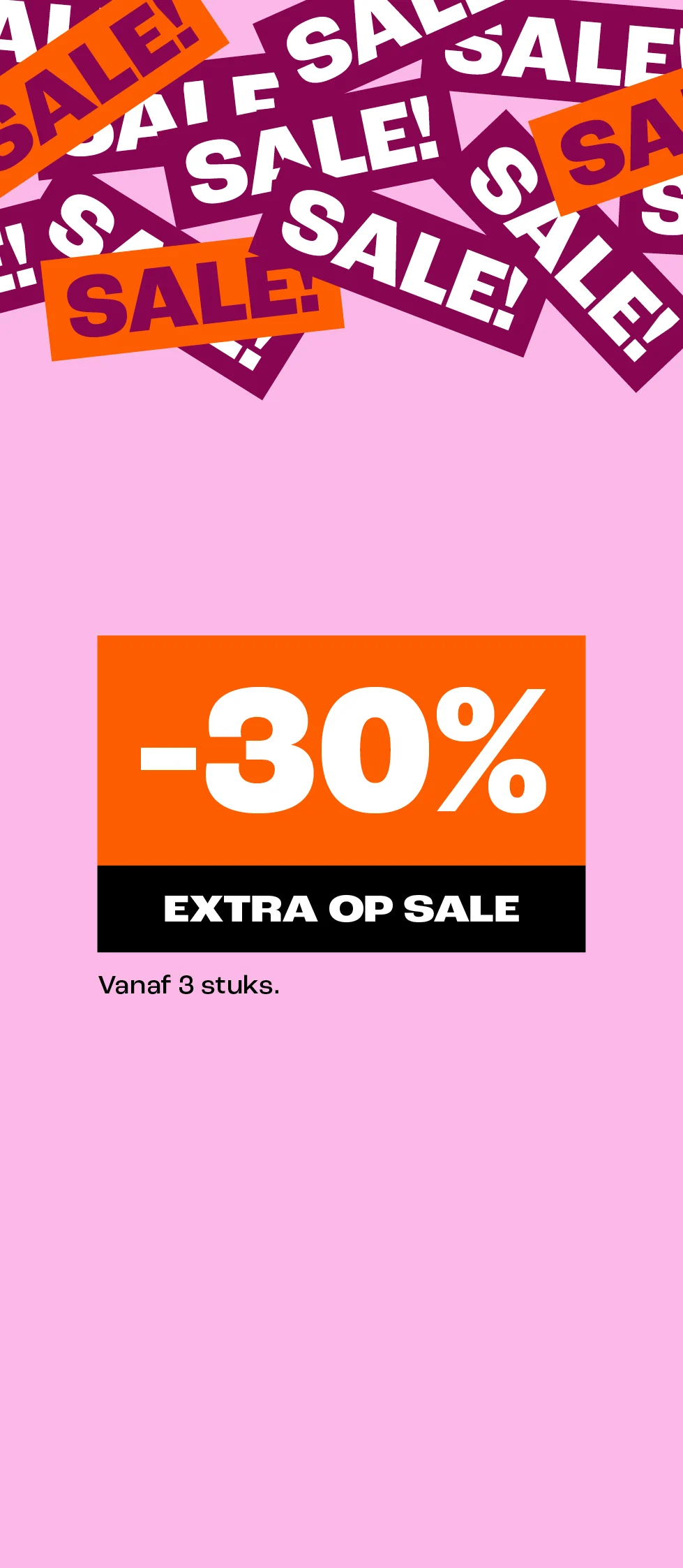 Product tile - 30% korting v.a. 3 stuks op sale - NL