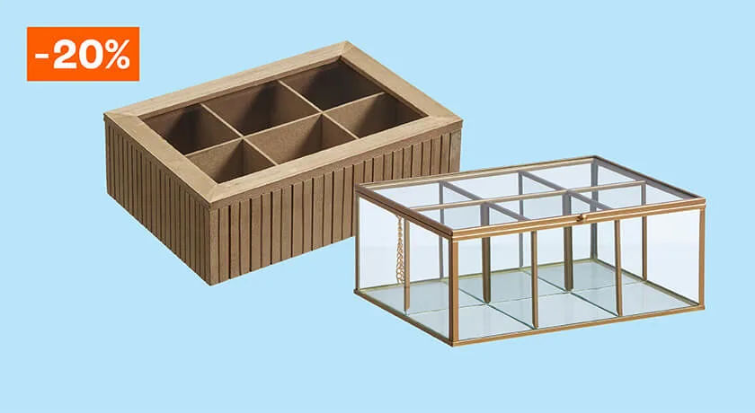 20% korting op alle theedozen