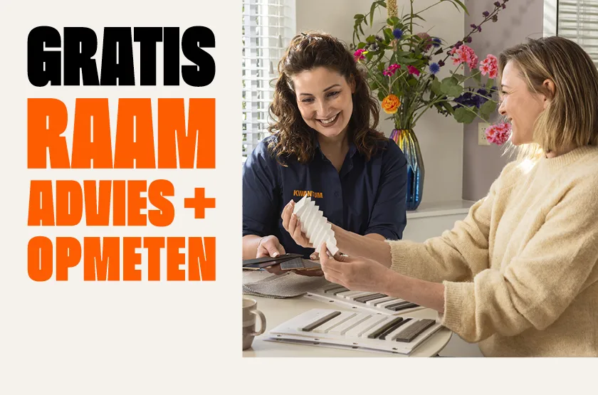 Plan je raam afspraak voor gratis advies op maat bij jou thuis of online