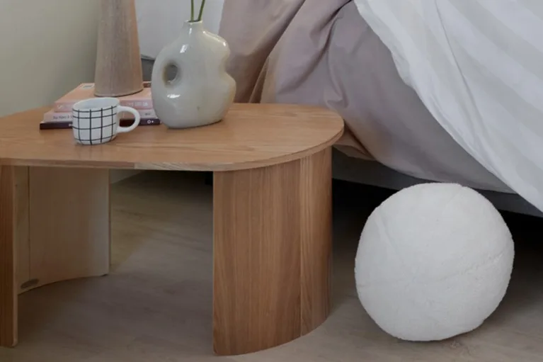 Eiken salontafel in slaapkamersetting