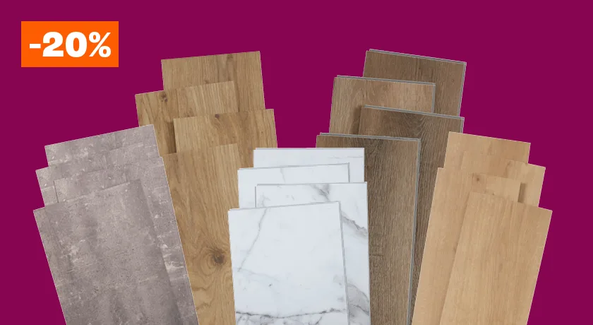 20% korting op alle PVC