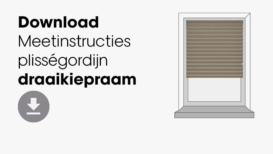 Download Meetinstructies plisségordijn draaikiep