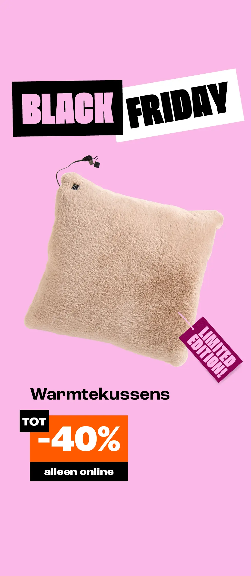 Product tile - Tot 40% korting op alle warmtekussens