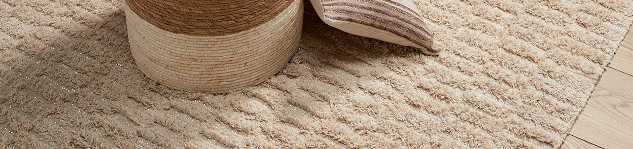 Vloerkleed, Kussen, Beige