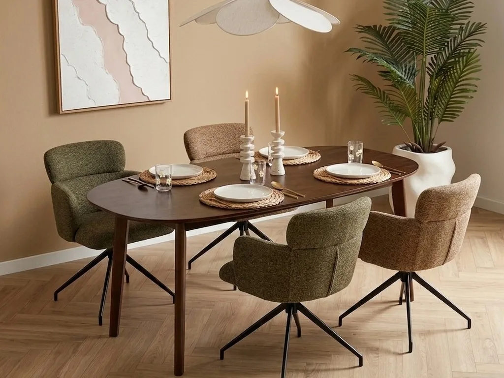 Eettafel styling met woonaccessoires