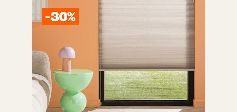 Alle kant-en-klaar plisségordijnen 30% korting