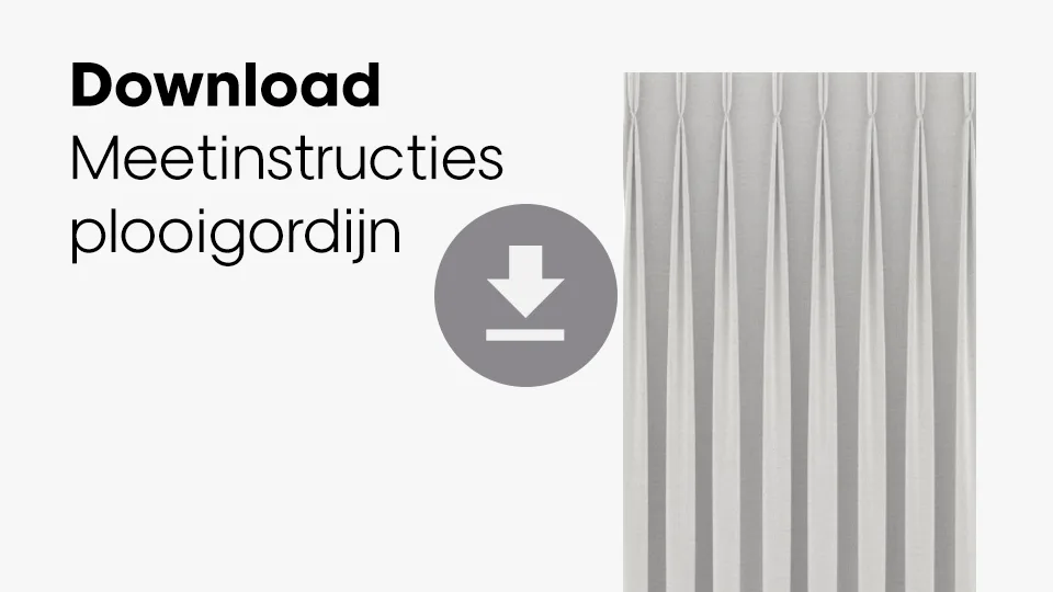 Download meetinstructies plooigordijn