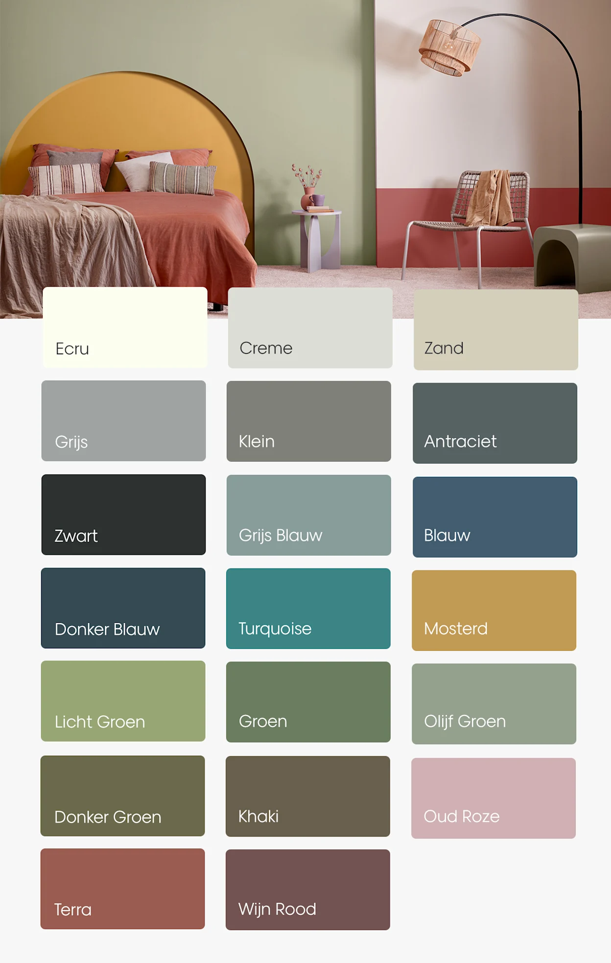 Trendkleuren muurverf mat van Kwantum