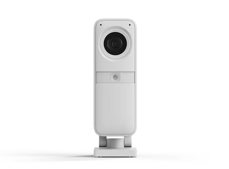 Image of indoor security camera on a plain white background