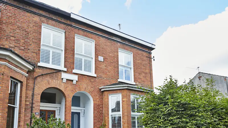 Image of the bell box mounted on the front of a home