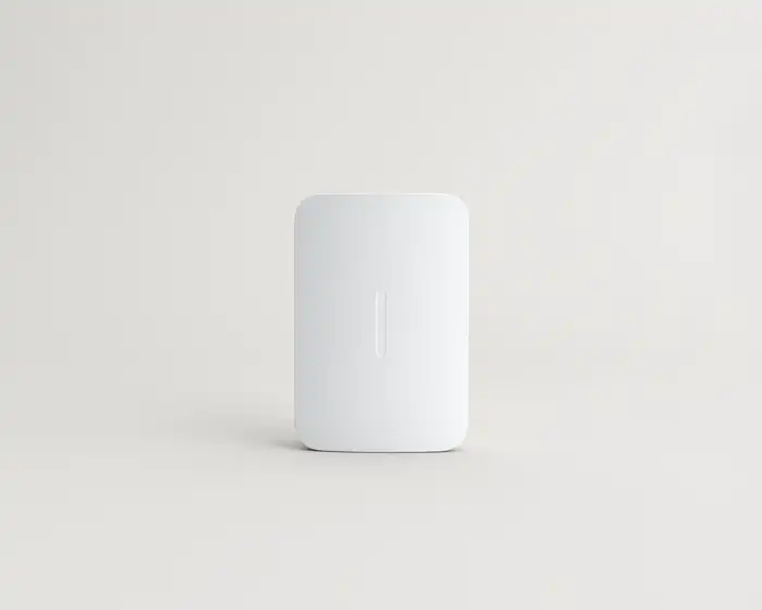 Image of a temperature sensor on a solid white background