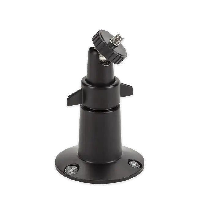 A camera mount on a solid white background