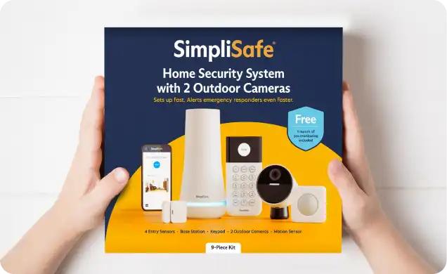 Image of a SimpliSafe home security kiti in a box