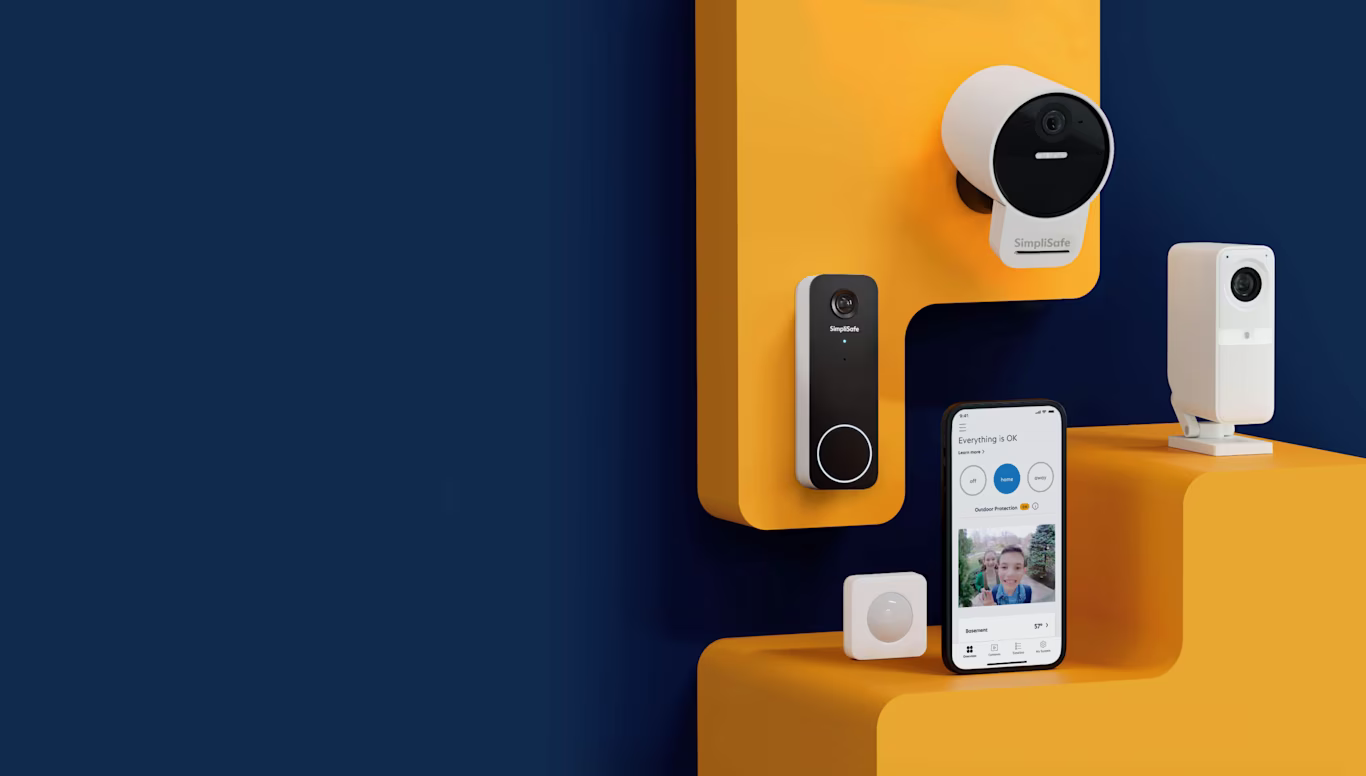 Video doorbell, entry sensor, outdoor camera, indoor camera