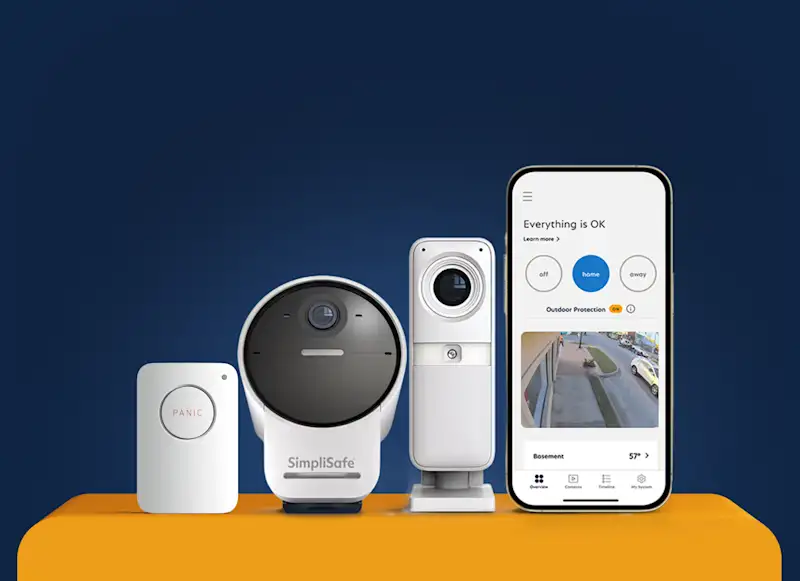 SimpliSafe products on display
