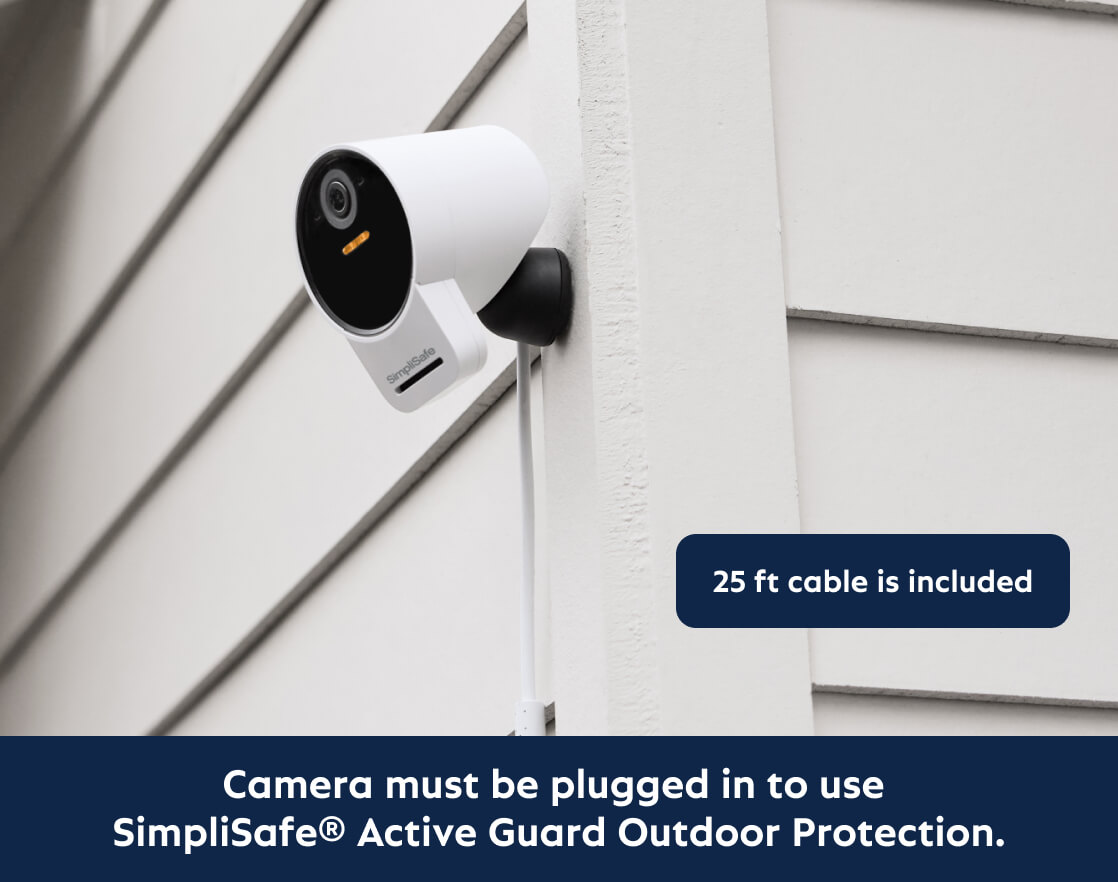 Hardwired fashion outdoor security camera