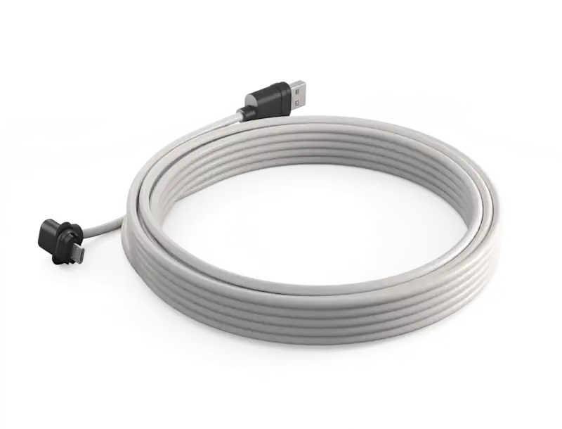 Image of a power cable on a solid white background