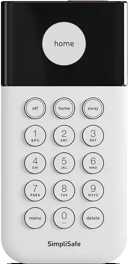A keypad on a solid white background