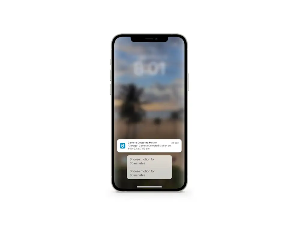 Camera Notification Android SimpliSafe
