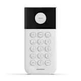 A keypad on a solid white background