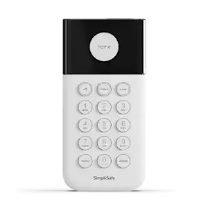 A keypad on a solid white background