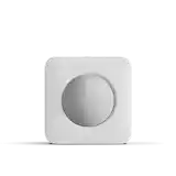 A motion sensor on a solid white background