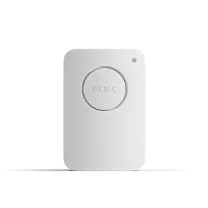 A panic button on a solid white background