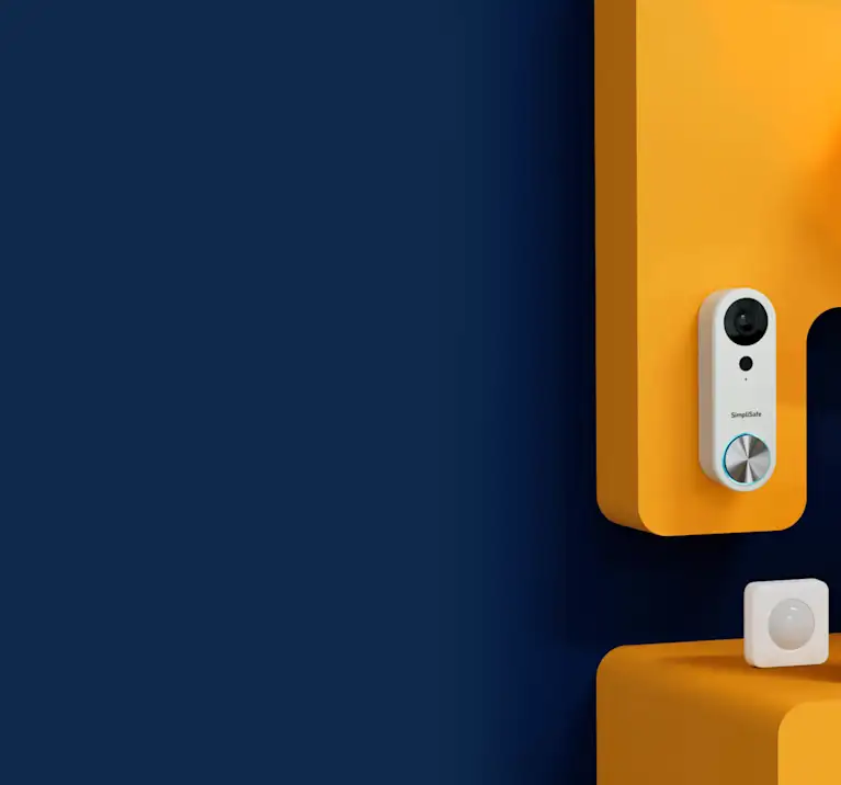 Image of video doorbell and motion sensor products