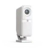 An indoor camera on a solid white background