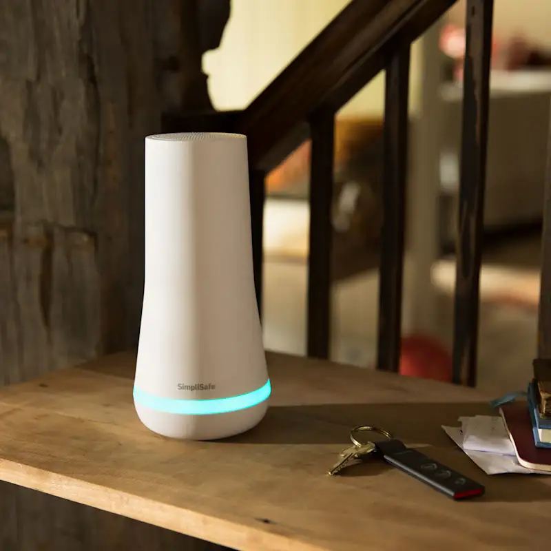 A base station on a table