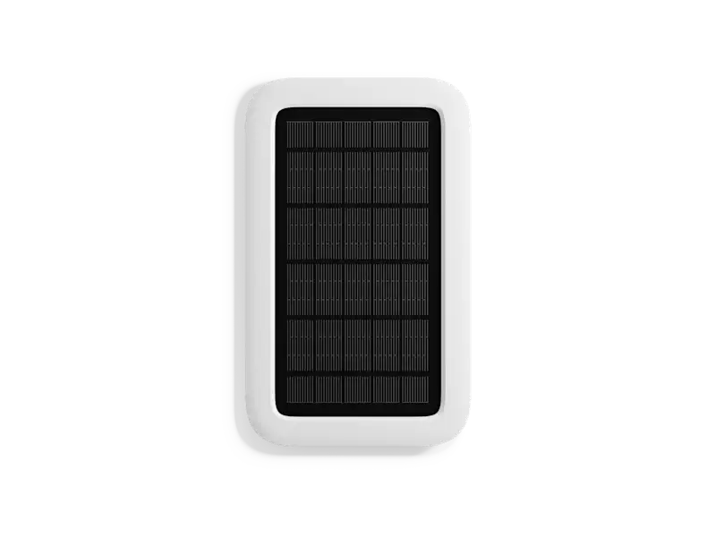 Image of a solar panel on a solid white background