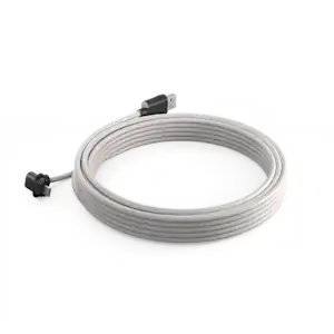 A power cable on a solid white background